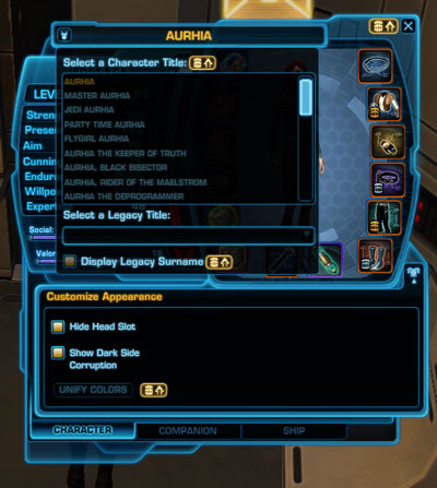 Note the legacy title toggle being on. It's not really.